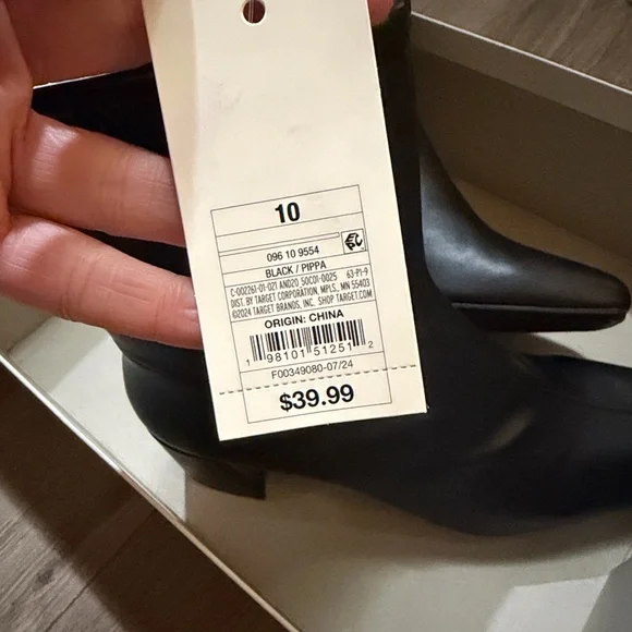 Black Ankle Boots - Picture 2 of 3